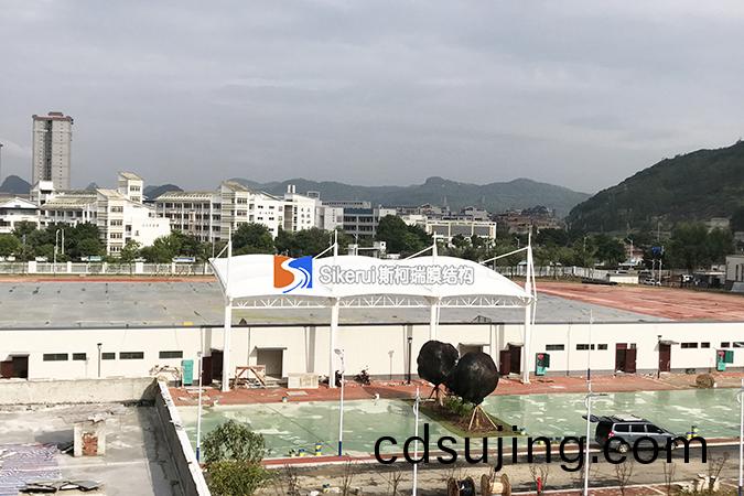 廣(guang)西桺(liu)州一(yi)中(zhong)遊泳(yong)館膜結構(gou)