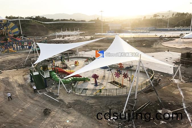 江西(xi)贛州(zhou)水上(shang)樂(le)園(yuan)張(zhang)拉(la)膜(mo)項目(mu)(1)